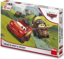 Cars: dětská desková hra 2v1 – Pojeď si hrát a závody
