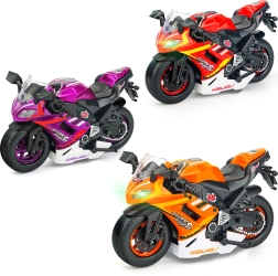 Motorka na zpětné natažení s efekty 16 cm