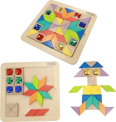 Masterkidz Mozaika Tangram Montessori Nauka Tvarů a Barev