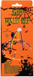 Svítící čarodějnický klobouk – sada se světelnými tyčinkami
