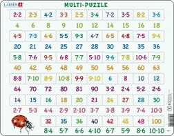 Larsen Puzzle Matematika: Násobení 81 Dílů