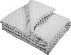 dětská deka minky s výplní new baby šedá 80 × 102 cm