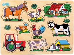 Small Foot dřevěné puzzle Farma
