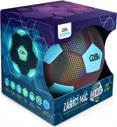 Zářící holografický míč s fosforeskujícími prvky a sadou her