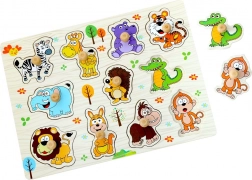 Dřevěné puzzle Safari 11 dílků