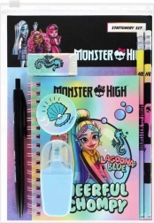 Školní sada MONSTER HIGH s pouzdrem a sešitem