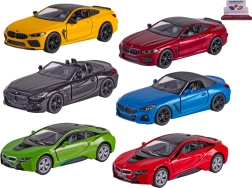 Kovový model auta Kinsmart BMW 1:38 se zpětným chodem a otevíracími dveřmi