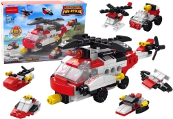 Stavebnice helikoptéra 6v1 – kreativní DIY sada, 117 dílků