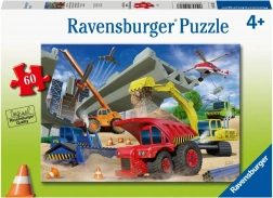Ravensburger puzzle Stavební stroje 60 dílků