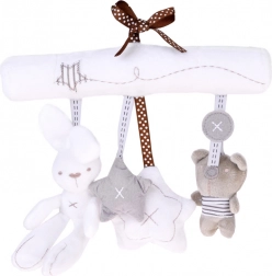 Měkká závěsná hračka na kočárek a postýlku se zvuky a melodií