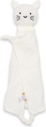 Mušelínový usínáček New Baby kočička bílá