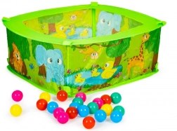 Dětská skládací ohrádka s 50 míčky