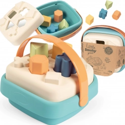 Smoby malý zelený třídič v koši z bioplastu