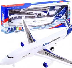 Velké osobní letadlo s pohonem, světly a zvuky