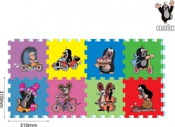 Pěnový koberec KRTEČEK 29 × 29 cm