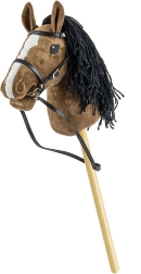 Milly Mally hobby horse na tyči tmavě hnědý