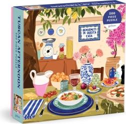 čtvercové puzzle odpoledne v toskánsku 500 dílků