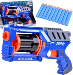 Plastiková pistole Blaster s 10 pěnovými náboji