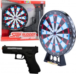 laserová pistole s terčem pro děti – střelecká hra se světly a zvuky