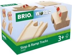 Brio stop & ramp tracks – koncové koleje a rampy pro dřevěnou vláčkodráhu