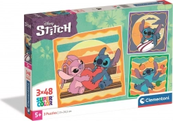 Clementoni puzzle Stitch: přátelský mimozemšťan 3×48 dílků