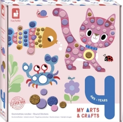 Janod My Arts & Crafts kulaté samolepky – kreativní sada pro děti
