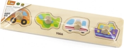 dřevěná vkládačka dopravní prostředky pro nejmenší VIGA
