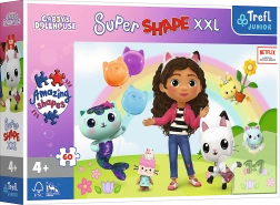 Puzzle XXL S veselými přáteli Gabi - Gabiiny Kočičí domeček