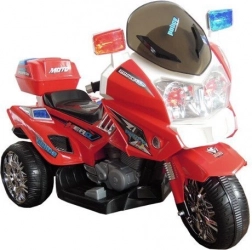 Dětský elektrický motocykl červený