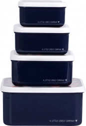 Sada čtyř svačinových krabiček A Little Lovely Company – Jahody