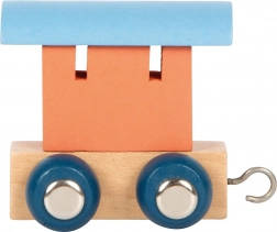 Oranžový dřevěný vagon Small Foot Polar Train