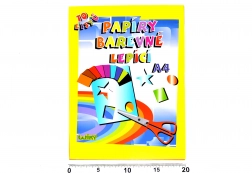 Barevné lepící papíry A4, 10 listů