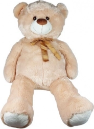 Plyšový medvídek s mašlí 100 cm béžový