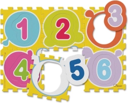 Chicco pěnové puzzle barevné číslice 12+