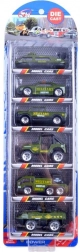 Kovové autíčka – sada vojenských vozidel, 6 ks – Vojsko