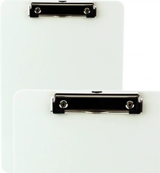 Bílá klipová podložka na psaní s měřítkem A4