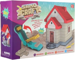 Stavebnice domeček z modelovacího písku s doplňky