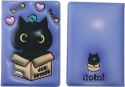 Notes A5 fialový v tvrdých deskách s pěnovým potahem