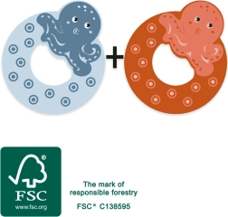 Dřevěné písmeno O od Small Foot