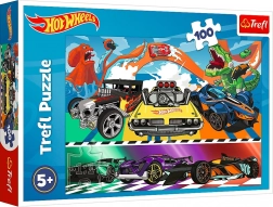 Puzzle 100 dílků HOT WHEELS – závodní auta
