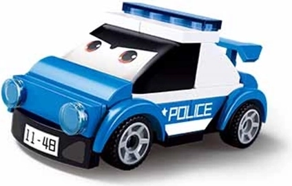 Sluban natahovací policejní autíčko s očima