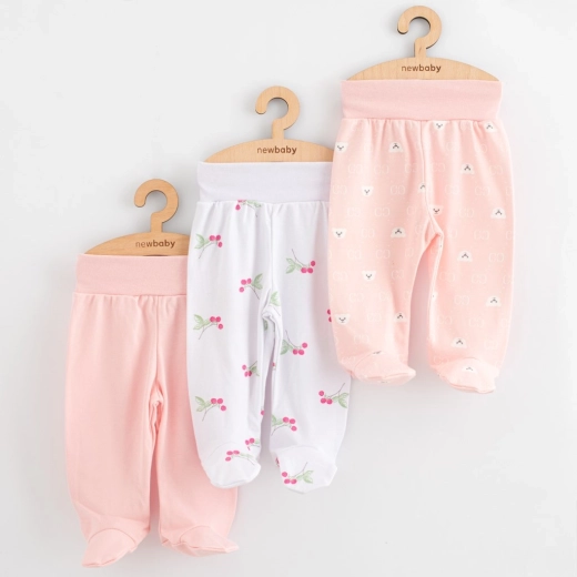 Dojenecké polodupačky NEW BABY Classic II, sada 3 ks, velikost 56 (0–3 měsíce)
