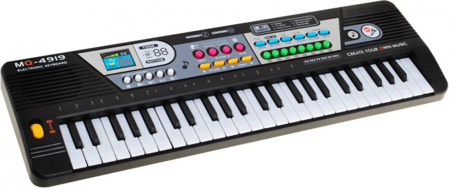 49klávesový dětský keyboard 5+ s mikrofonem a nahráváním