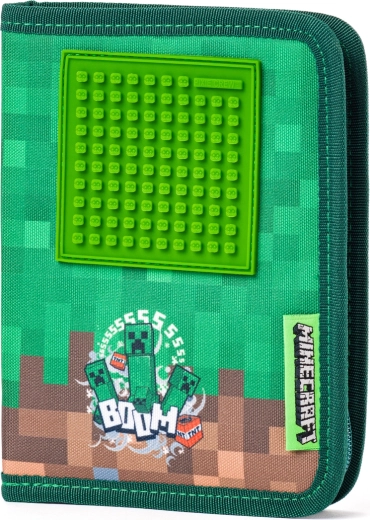 Pixie Crew & Minecraft jednopatrový školní penál s pixelovým panelem