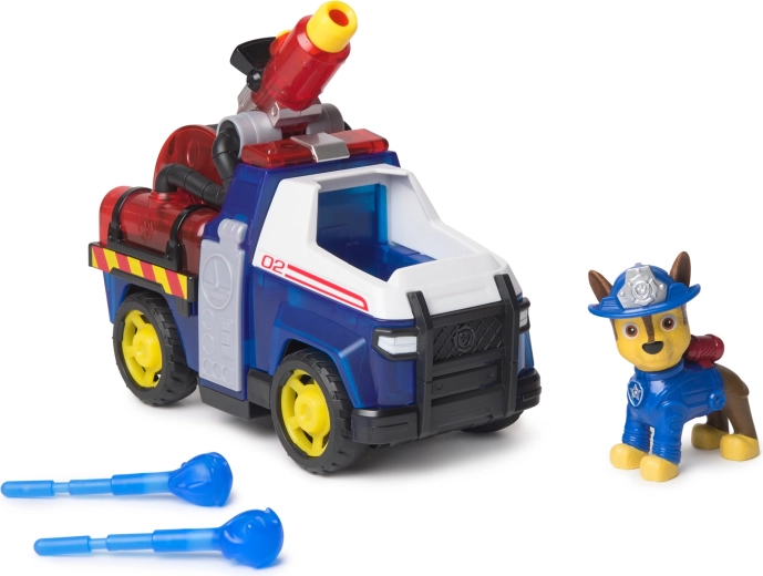 Chaseův záchranný vůz s dělem na střeše