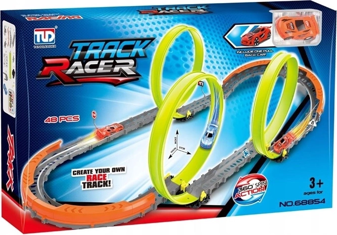 Track Racer závodní dráha s trojitými smyčkami (48 dílů)