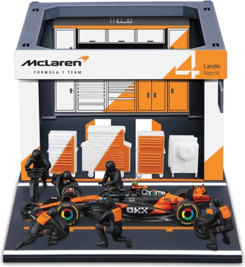 Bburago Formula Racing F1 pit pass set McLaren Team MCL39 2025 Lando Norris 1:43