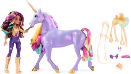 Unicorn Academy světelný jednorožec Wildstar s panenkou Sophií
