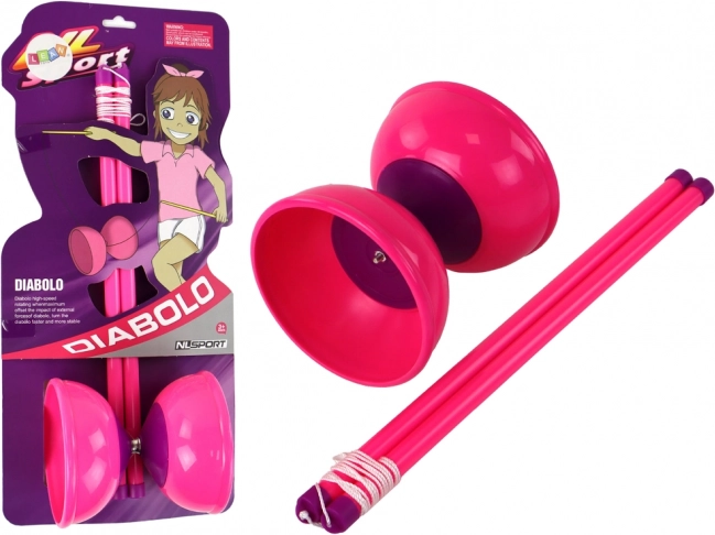 Růžové Diabolo Žonglovací Hračka