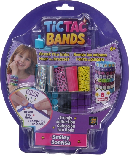 Tictac Bands sada na výrobu náramků se smajlíky - 8 ks